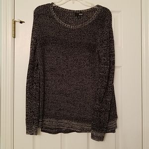 Black knit scoop neck  sweater